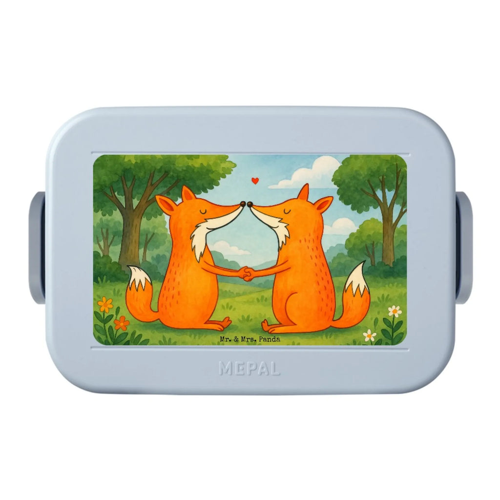 MEPAL Bentobox Füchse Liebe Design Brotdose, Bentobox, Lunchbox, Fuchs, Freundin, Liebesbeweis, Paar, Liebespaar, Fox, Ehemann, Füchse, Verlobte, Partner, Freund, Ehefrau, Liebe, Ehe