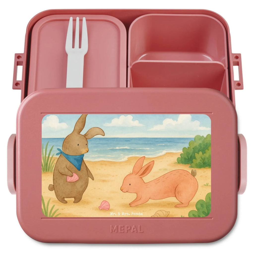 MEPAL Bentobox Hasen Muschel Design Brotdose, Bentobox, Lunchbox, Familie, Vatertag, Muttertag, Bruder, Schwester, Mama, Papa, Oma, Opa, Meer, best friends, Muscheln, Muscheln sammeln, Freundin, beste Freundin, BFF, Hasen, Freundinnen