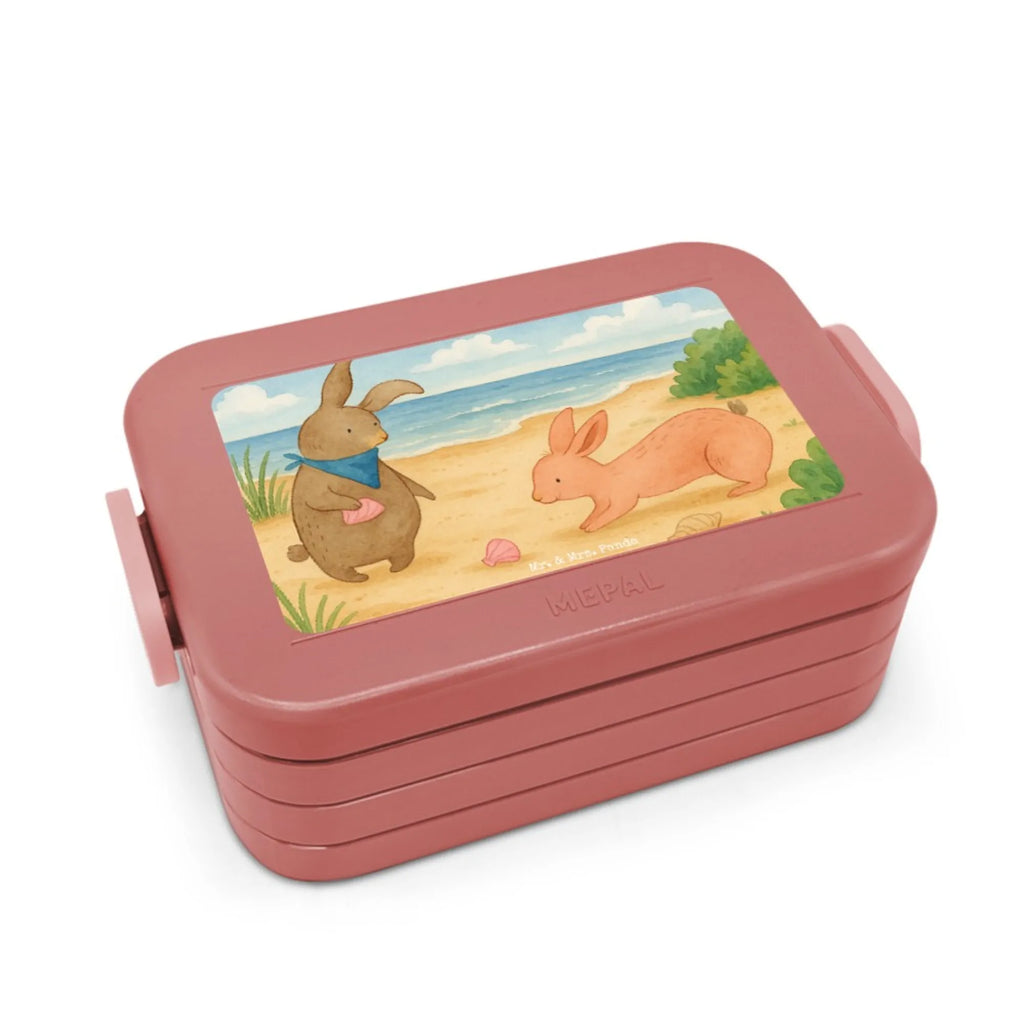 MEPAL Bentobox Hasen Muschel Design Brotdose, Bentobox, Lunchbox, Familie, Vatertag, Muttertag, Bruder, Schwester, Mama, Papa, Oma, Opa, Meer, best friends, Muscheln, Muscheln sammeln, Freundin, beste Freundin, BFF, Hasen, Freundinnen
