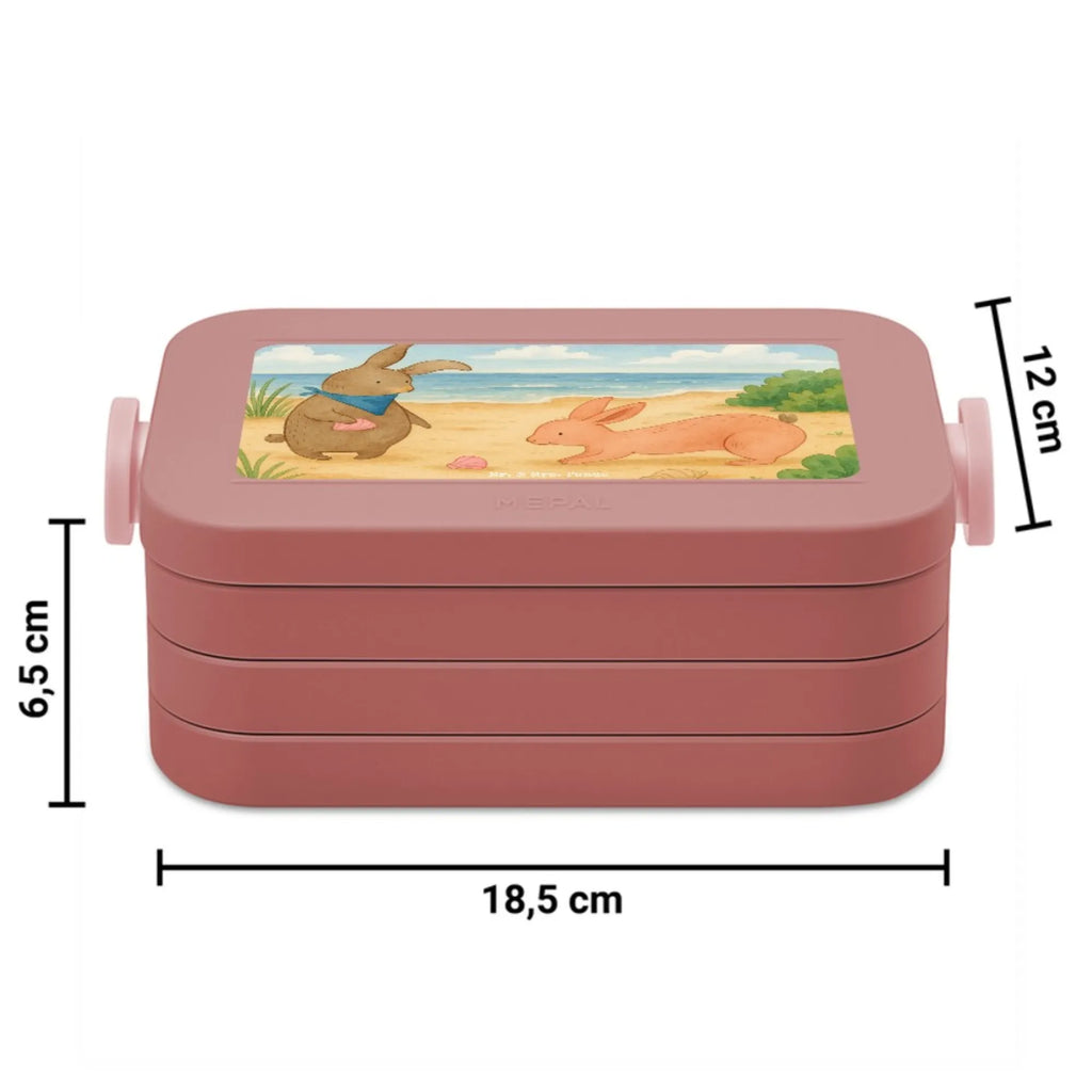 MEPAL Bentobox Hasen Muschel Design Brotdose, Bentobox, Lunchbox, Familie, Vatertag, Muttertag, Bruder, Schwester, Mama, Papa, Oma, Opa, Meer, best friends, Muscheln, Muscheln sammeln, Freundin, beste Freundin, BFF, Hasen, Freundinnen