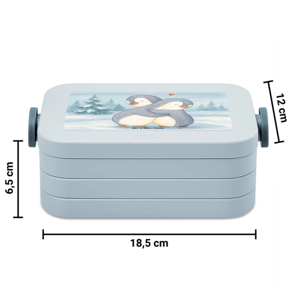 MEPAL Bentobox Pinguine Kuscheln Design Bentobox, Brotdose, Lunchbox, Liebe, Partner, Freund, Freundin, Ehemann, Ehefrau, Heiraten, Verlobung, Heiratsantrag, Liebesgeschenk, Jahrestag, Hocheitstag, Geschenk für Freundin, für Männer, Valentinstag, Liebesbeweis, für Ehemann, Hochzeitstag, Geschenk für Frauen, Mitbringsel, Geschenk für Partner
