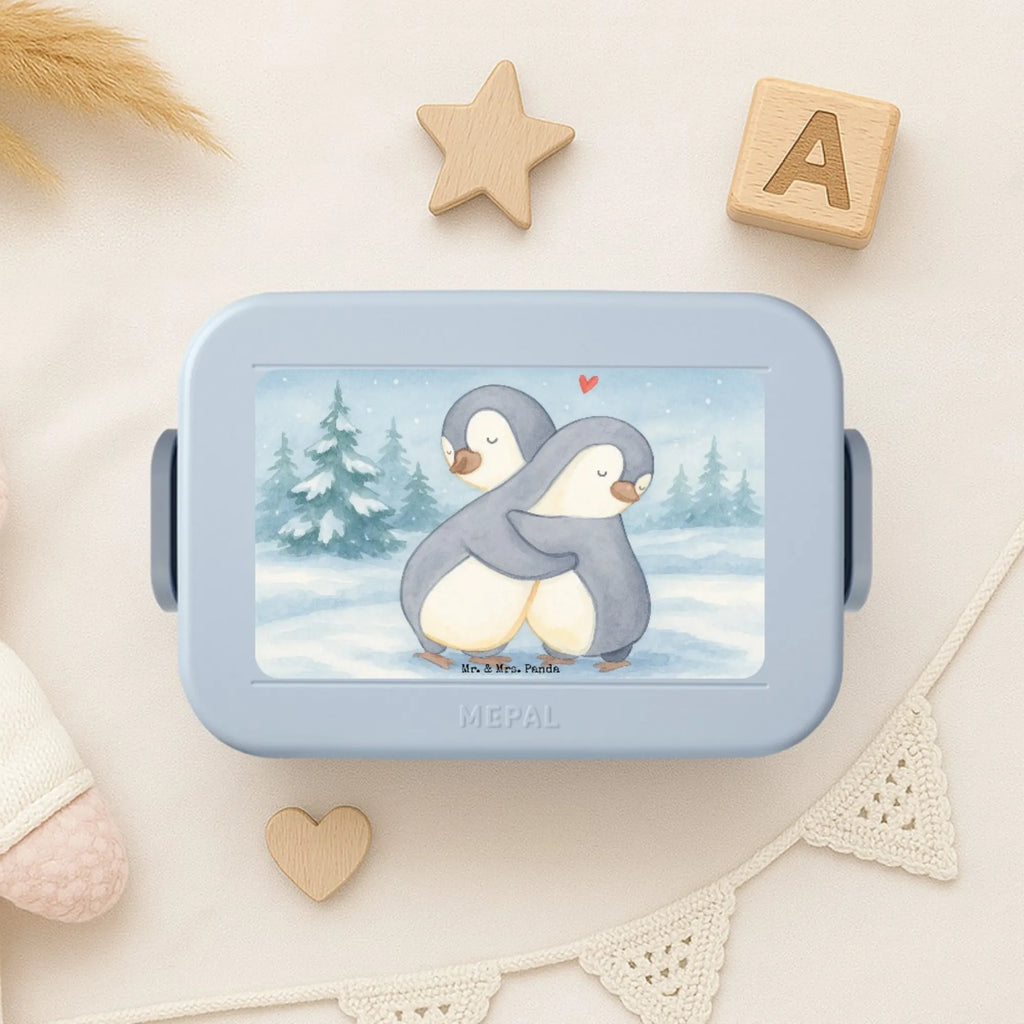 MEPAL Bentobox Pinguine Kuscheln Design Bentobox, Brotdose, Lunchbox, Liebe, Partner, Freund, Freundin, Ehemann, Ehefrau, Heiraten, Verlobung, Heiratsantrag, Liebesgeschenk, Jahrestag, Hocheitstag, Geschenk für Freundin, für Männer, Valentinstag, Liebesbeweis, für Ehemann, Hochzeitstag, Geschenk für Frauen, Mitbringsel, Geschenk für Partner