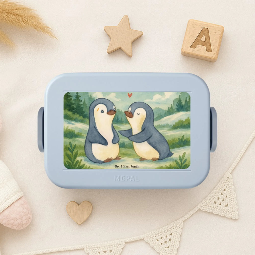 MEPAL Bentobox Pinguine trösten Design Lunchbox, Bentobox, Brotdose, Liebe, Partner, Freund, Freundin, Ehemann, Ehefrau, Heiraten, Verlobung, Heiratsantrag, Liebesgeschenk, Jahrestag, Hocheitstag, Geschenk für Frauen, Mitbringsel, Hochzeitstag, Liebesbeweis, Geschenk für Freundin, Valentinstag, Geschenk für Partner, für Ehemann, für Männer