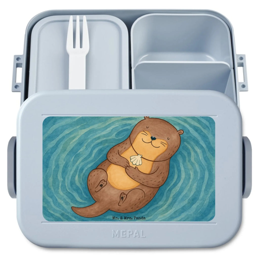 MEPAL Bentobox Otter Muschel Design Bentobox, Brotdose, Lunchbox, Otter, Fischotter, Seeotter, Otterliebe, Büro, Tagträumen, träumen, Motivation, grübeln