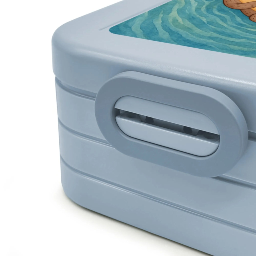 MEPAL Bentobox Otter Muschel Design Bentobox, Brotdose, Lunchbox, Otter, Fischotter, Seeotter, Otterliebe, Büro, Tagträumen, träumen, Motivation, grübeln