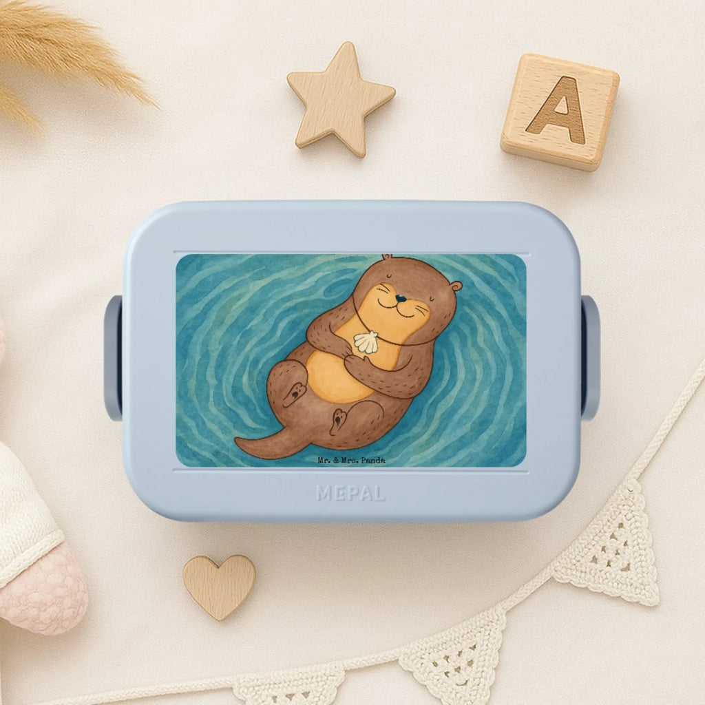 MEPAL Bentobox Otter Muschel Design Bentobox, Brotdose, Lunchbox, Otter, Fischotter, Seeotter, Otterliebe, Büro, Tagträumen, träumen, Motivation, grübeln