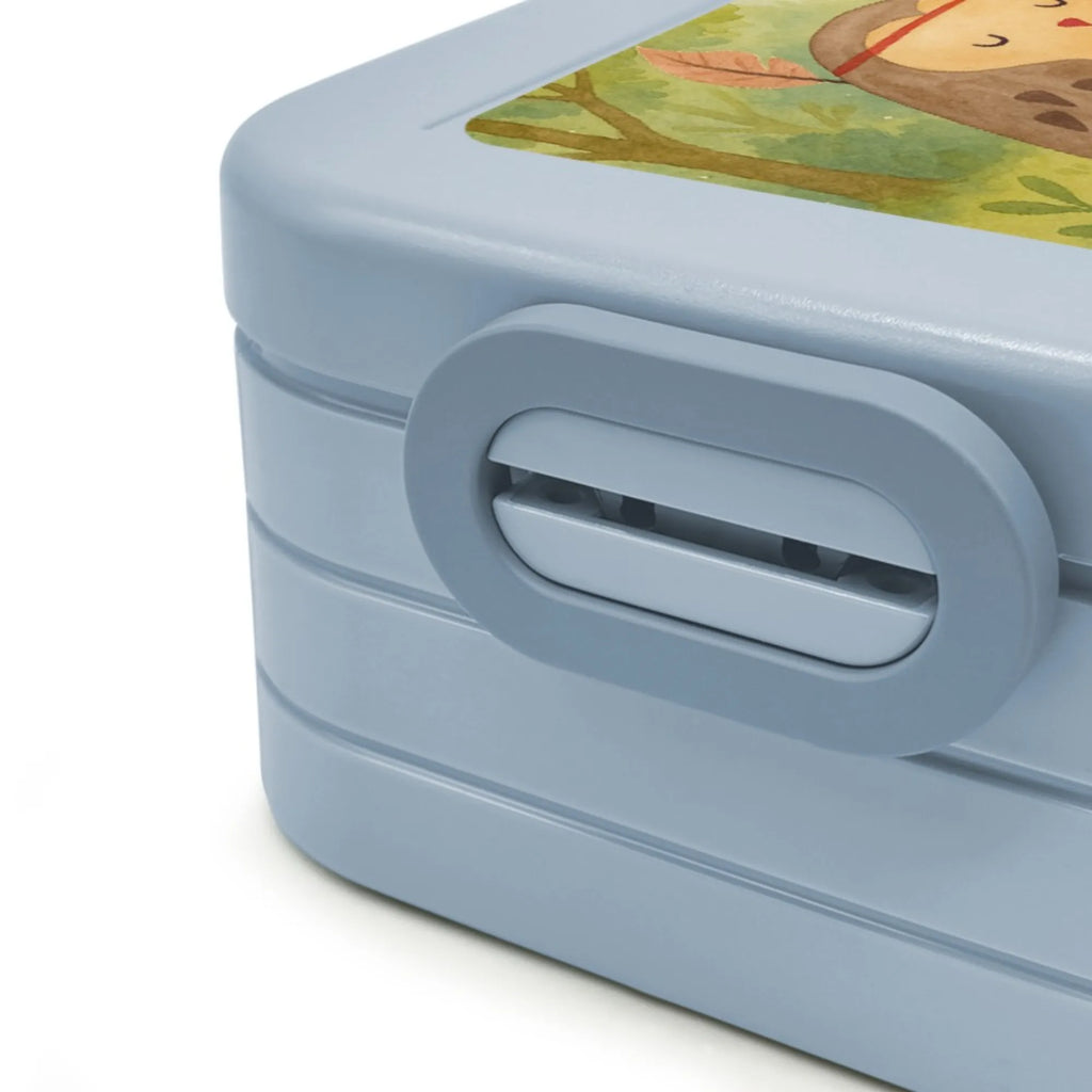 MEPAL Bentobox Eule Federschmuck Design Bentobox, Lunchbox, Brotdose, Eule, Reisespruch, Das Leben ist ein Abenteuer, Owl, Eule Deko, Dekoration, Federschmuck