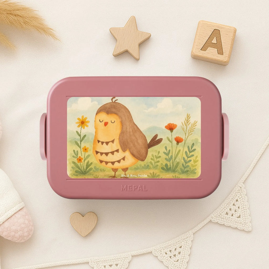 MEPAL Bentobox Eule Zufrieden Design Bentobox, Brotdose, Lunchbox, Eule, Romantisch, Spruch schön, Geschenk Hochzeitstag, Eule deko, Owl, Eule Spruch, Wortspiel lustig, Liebe Spruch