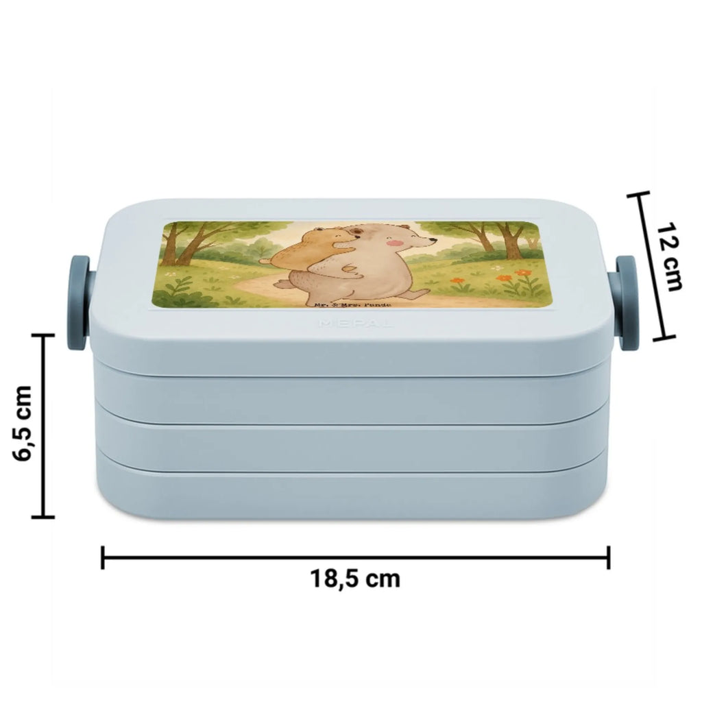 MEPAL Bentobox Papa Bär Design Lunchbox, Brotdose, Bentobox, Familie, Vatertag, Muttertag, Bruder, Schwester, Mama, Papa, Oma, Opa, Onkel, Papi, Geburtstag, Vati, Vater, Geschenk