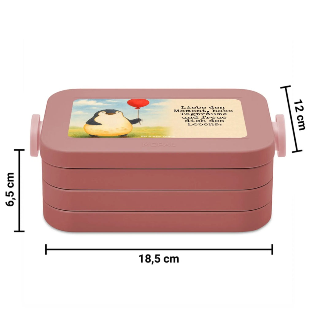 MEPAL Bentobox Pinguin Luftballon Design Bentobox, Brotdose, Lunchbox, Pinguin, Motivation, neues Leben, Geschenkidee, Glück, Lebenslust, Luftballon, Geschenk Freundin, Tagträume, Neustart, Pinguine, Liebe, beste Freundin