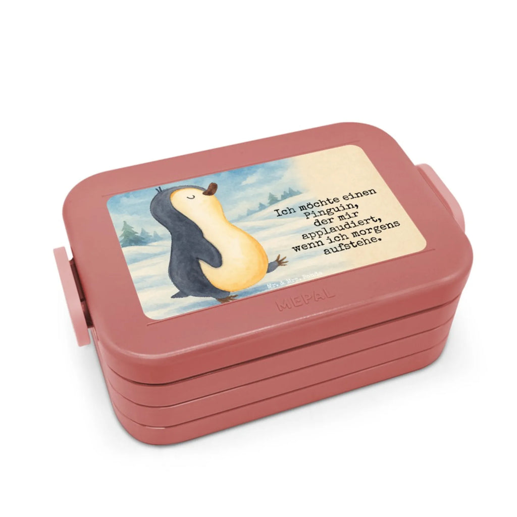 MEPAL Bentobox Pinguin marschieren Design Lunchbox, Brotdose, Bentobox, Pinguin, Schwester, Langschläfer, Frühaufsteher, Familie, Bruder, Pinguine