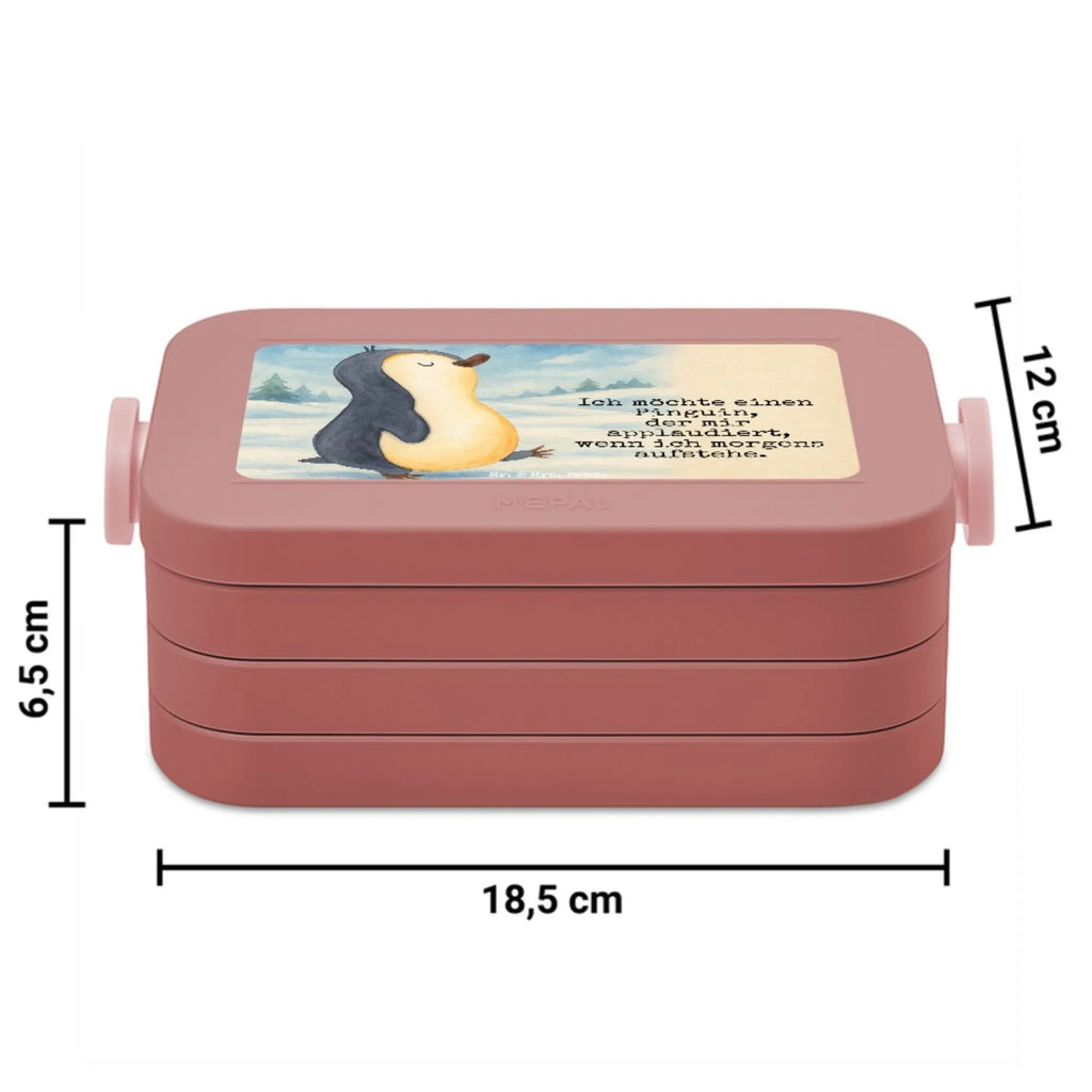 MEPAL Bentobox Pinguin marschieren Design Lunchbox, Brotdose, Bentobox, Pinguin, Schwester, Langschläfer, Frühaufsteher, Familie, Bruder, Pinguine