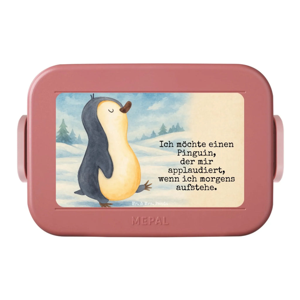 MEPAL Bentobox Pinguin marschieren Design Lunchbox, Brotdose, Bentobox, Pinguin, Schwester, Langschläfer, Frühaufsteher, Familie, Bruder, Pinguine