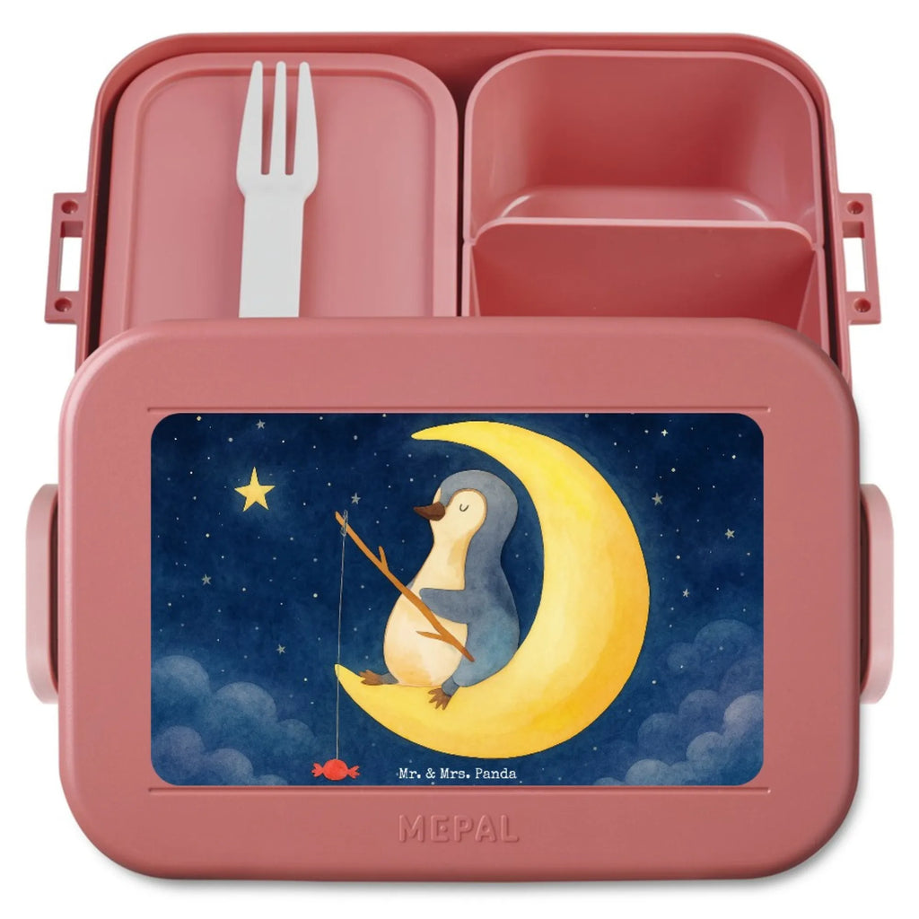 MEPAL Bentobox Pinguin Mond Design Bentobox, Lunchbox, Brotdose, Pinguin, Schlafstörungen, Nachtruhe, Pinguine, schlafen, Schlafzimmer, Spruch, Einschlafen, Gästezimmer