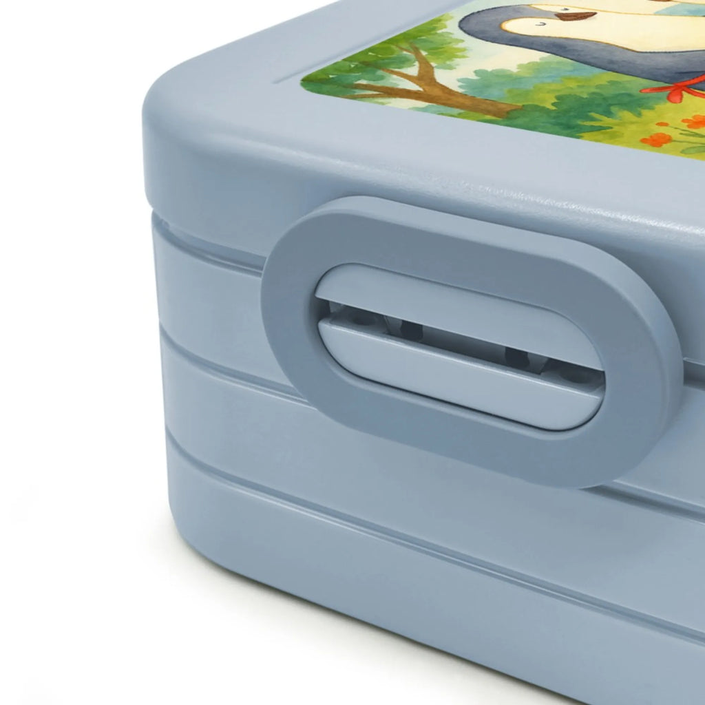 MEPAL Bentobox Pinguin mit Kind Design Brotdose, Lunchbox, Bentobox, Familie, Vatertag, Muttertag, Bruder, Schwester, Mama, Papa, Oma, Opa, Mami, Mutti, Geburststag, Mutter, Geschenk