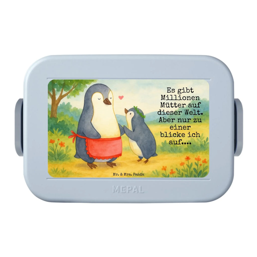MEPAL Bentobox Pinguin mit Kind Design Brotdose, Lunchbox, Bentobox, Familie, Vatertag, Muttertag, Bruder, Schwester, Mama, Papa, Oma, Opa, Mami, Mutti, Geburststag, Mutter, Geschenk