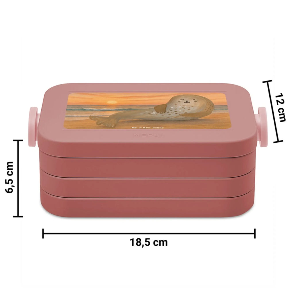 MEPAL Bentobox Robbe Lachen Design Lunchbox, Brotdose, Bentobox, Tiermotive, Gute Laune, lustige Sprüche, Tiere, Ostsee, Meerestier, Seehund, Robbe, Strand, Nordsee, Robben