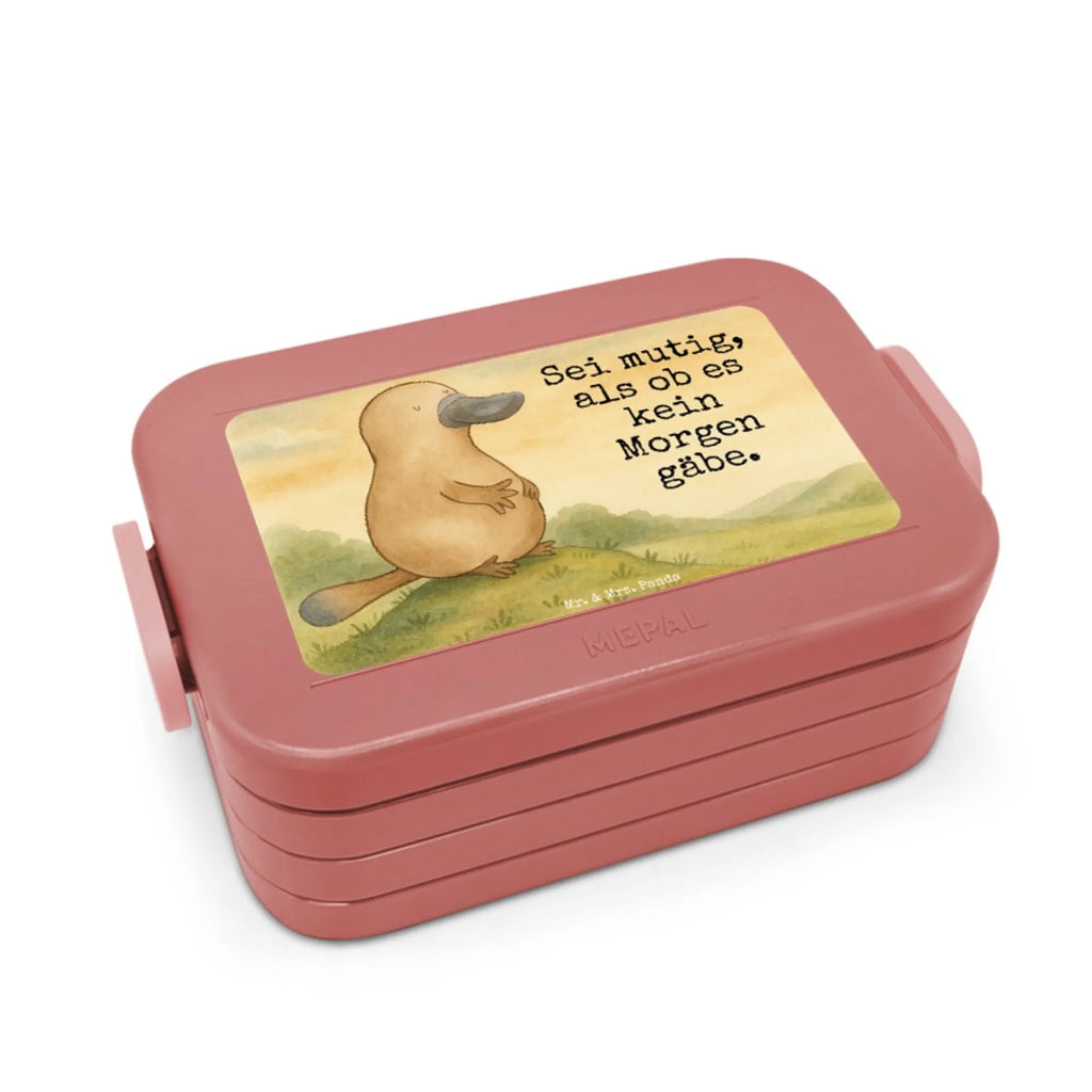 MEPAL Bentobox Schnabeltier Mut Design Brotdose, Bentobox, Lunchbox, Meerestiere, Meer, Urlaub, Schnabeltiere, Weltreise, Neustart, Büro, Neuanfang, Schnabeltier, Raodtrip, Arbeit, Motivation, mutig, Lebensweisheit, Mut, Training