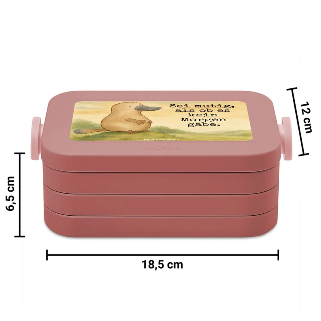 MEPAL Bentobox Schnabeltier Mut Design Brotdose, Bentobox, Lunchbox, Meerestiere, Meer, Urlaub, Schnabeltiere, Weltreise, Neustart, Büro, Neuanfang, Schnabeltier, Raodtrip, Arbeit, Motivation, mutig, Lebensweisheit, Mut, Training