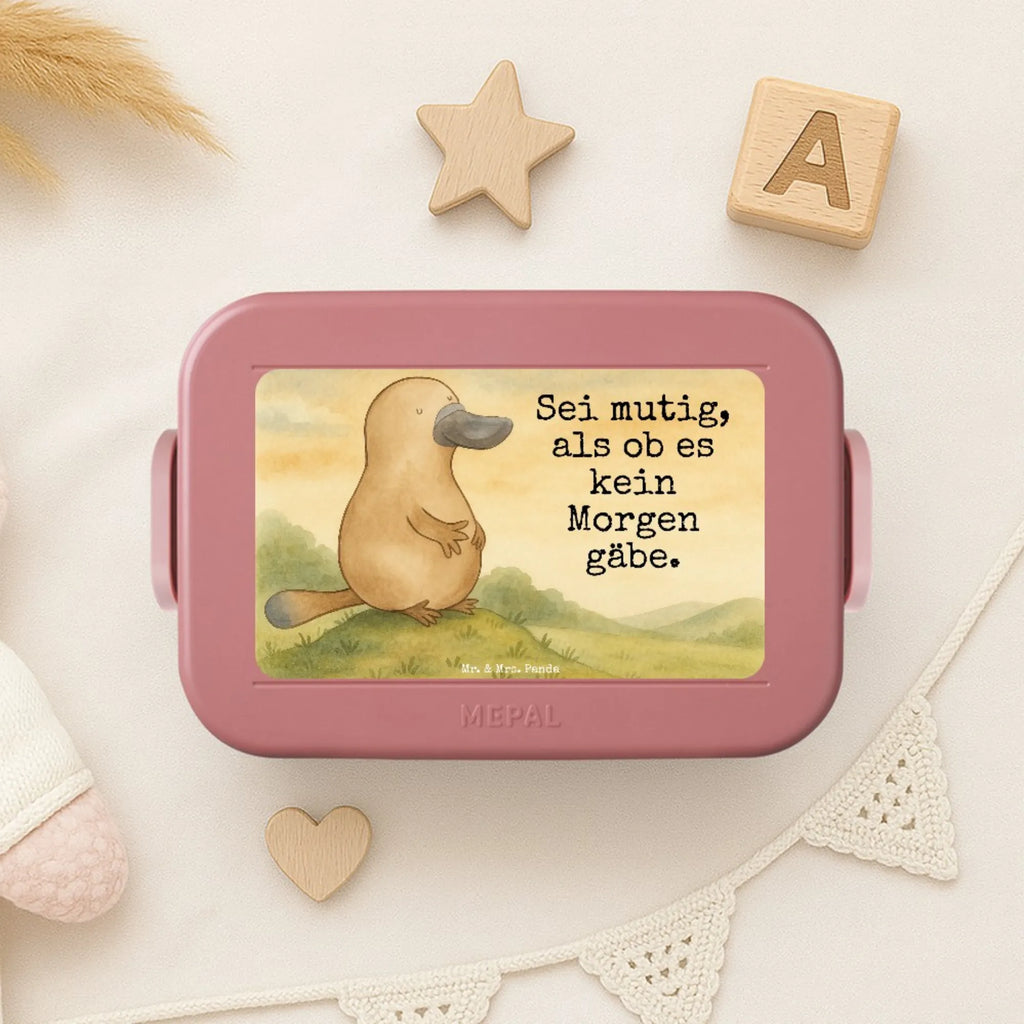 MEPAL Bentobox Schnabeltier Mut Design Brotdose, Bentobox, Lunchbox, Meerestiere, Meer, Urlaub, Schnabeltiere, Weltreise, Neustart, Büro, Neuanfang, Schnabeltier, Raodtrip, Arbeit, Motivation, mutig, Lebensweisheit, Mut, Training