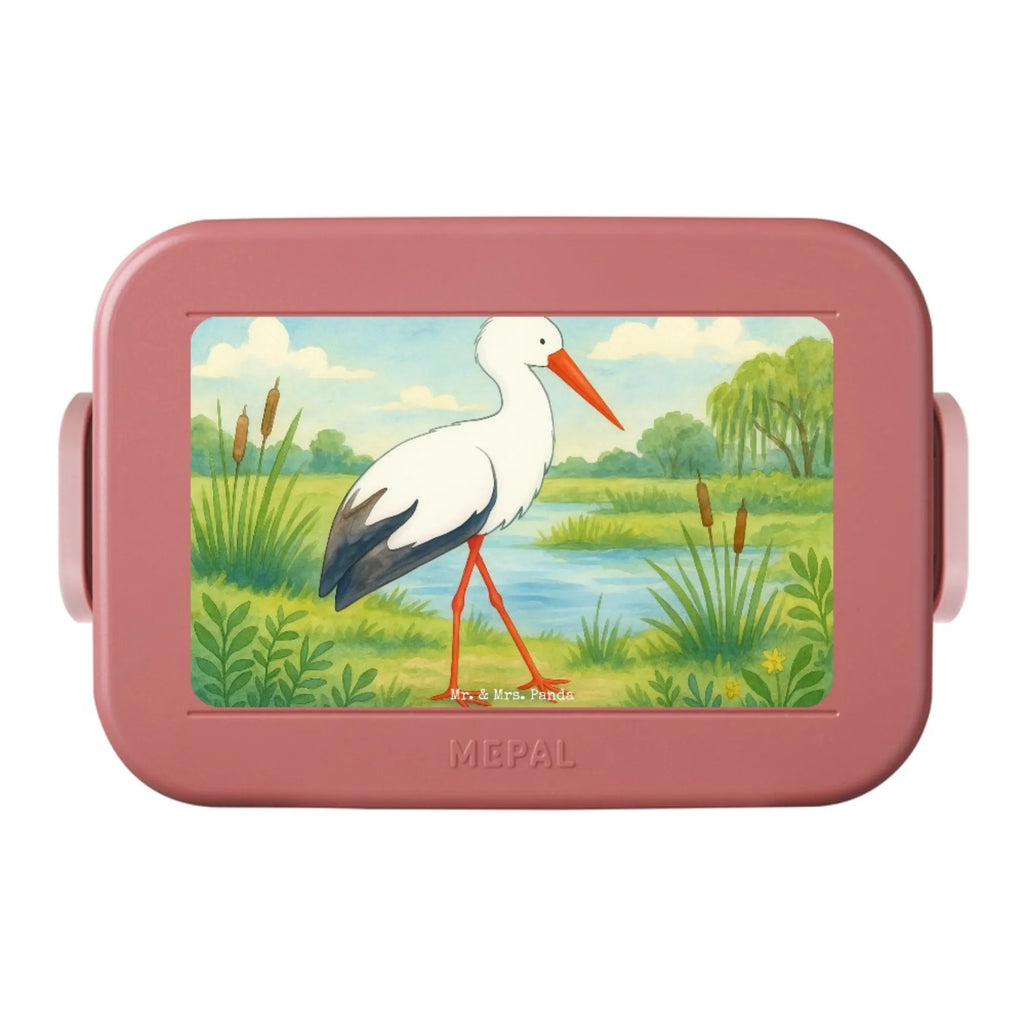 MEPAL Bentobox Storch Design Brotdose, Lunchbox, Bentobox, Tiermotive, Gute Laune, lustige Sprüche, Tiere, Störche, Mutter, Mütter, Baby, Schwangerschaft, Babybauch, Storch, Schwanger, Mutter werden, Geburt