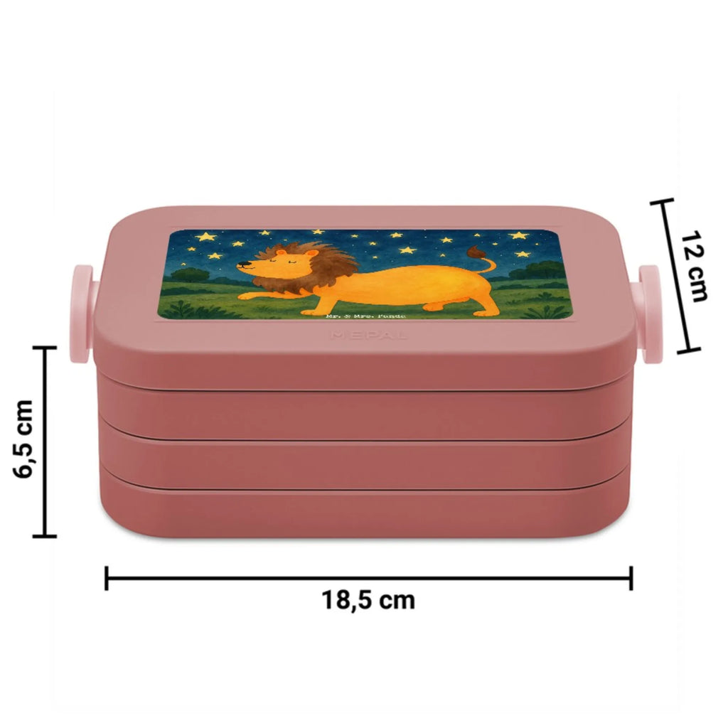 MEPAL Bentobox Sternzeichen Löwe Design Bentobox, Lunchbox, Brotdose, Tierkreiszeichen, Sternzeichen, Horoskop, Astrologie, Aszendent, Löwe Sternzeichen, Geschenk Juli, Geburtstag Juli, Geschenk August, Löwe Geschenk, König der Tiere, Geburtstag August
