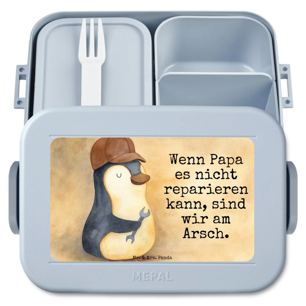 MEPAL Bentobox Wenn Papa es nicht reparieren kann, sind wir am Arsch Design Brotdose, Lunchbox, Bentobox, Familie, Vatertag, Muttertag, Bruder, Schwester, Mama, Papa, Oma, Opa, Vater, Geschenk Papa, Bester Papa der Welt