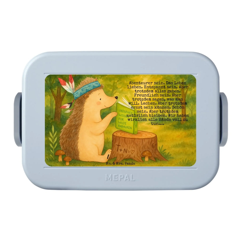 MEPAL Bentobox Igel Federschmuck Design Brotdose, Bentobox, Lunchbox, Waldtiere, Tiere, Lagerfeuer, Indianer, Camping, Igel, Abenteuer