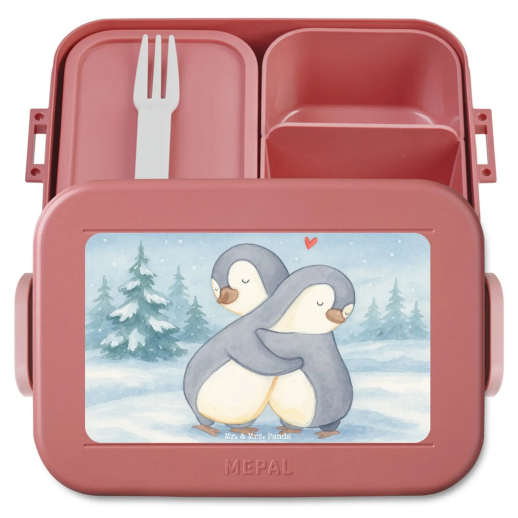MEPAL Bentobox Pinguine Kuscheln Design Bentobox, Brotdose, Lunchbox, Liebe, Partner, Freund, Freundin, Ehemann, Ehefrau, Heiraten, Verlobung, Heiratsantrag, Liebesgeschenk, Jahrestag, Hocheitstag, Geschenk für Freundin, für Männer, Valentinstag, Liebesbeweis, für Ehemann, Hochzeitstag, Geschenk für Frauen, Mitbringsel, Geschenk für Partner