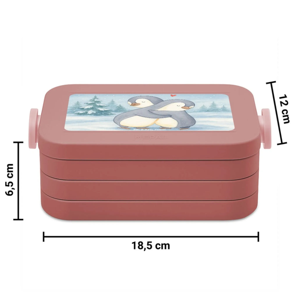 MEPAL Bentobox Pinguine Kuscheln Design Bentobox, Brotdose, Lunchbox, Liebe, Partner, Freund, Freundin, Ehemann, Ehefrau, Heiraten, Verlobung, Heiratsantrag, Liebesgeschenk, Jahrestag, Hocheitstag, Geschenk für Freundin, für Männer, Valentinstag, Liebesbeweis, für Ehemann, Hochzeitstag, Geschenk für Frauen, Mitbringsel, Geschenk für Partner