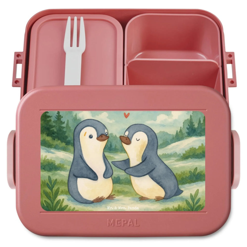 MEPAL Bentobox Pinguine trösten Design Lunchbox, Bentobox, Brotdose, Liebe, Partner, Freund, Freundin, Ehemann, Ehefrau, Heiraten, Verlobung, Heiratsantrag, Liebesgeschenk, Jahrestag, Hocheitstag, Geschenk für Frauen, Mitbringsel, Hochzeitstag, Liebesbeweis, Geschenk für Freundin, Valentinstag, Geschenk für Partner, für Ehemann, für Männer