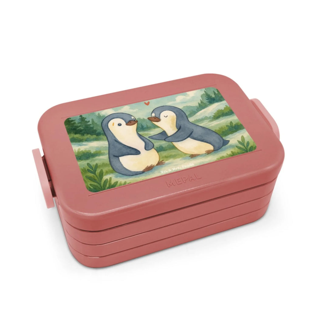 MEPAL Bentobox Pinguine trösten Design Lunchbox, Bentobox, Brotdose, Liebe, Partner, Freund, Freundin, Ehemann, Ehefrau, Heiraten, Verlobung, Heiratsantrag, Liebesgeschenk, Jahrestag, Hocheitstag, Geschenk für Frauen, Mitbringsel, Hochzeitstag, Liebesbeweis, Geschenk für Freundin, Valentinstag, Geschenk für Partner, für Ehemann, für Männer