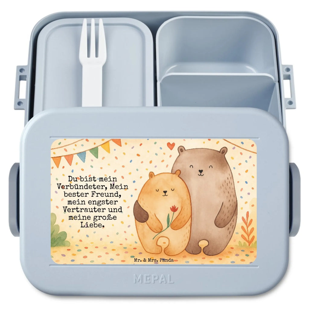 MEPAL Bentobox Bären Liebe Design Bentobox, Lunchbox, Brotdose, Liebe, Partner, Freund, Freundin, Ehemann, Ehefrau, Heiraten, Verlobung, Heiratsantrag, Liebesgeschenk, Jahrestag, Hocheitstag, Hochzeitstag, Geschenk Freund, Verliebt, Liebesbeweis, Bären, Geschenk Hochzeit, Verheiratet, Geschenk Freundin, Bärchen, Verlobt, Bär
