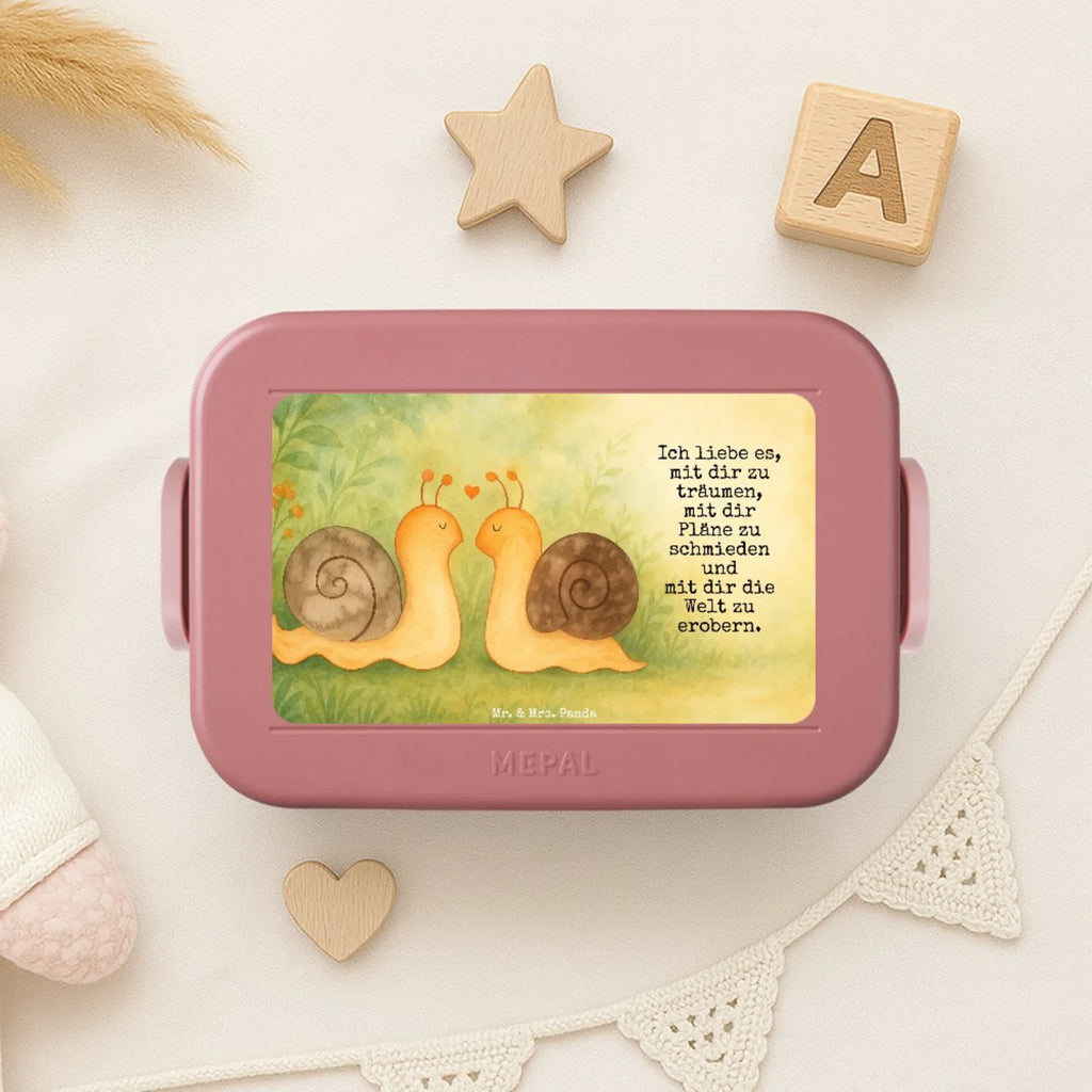 MEPAL Bentobox Schnecken Liebe Design Lunchbox, Brotdose, Bentobox, Liebe, Partner, Freund, Freundin, Ehemann, Ehefrau, Heiraten, Verlobung, Heiratsantrag, Liebesgeschenk, Jahrestag, Hocheitstag
