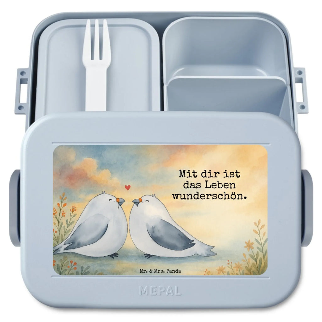 MEPAL Bentobox Turteltauben Liebe Design Brotdose, Bentobox, Lunchbox, Liebe, Partner, Freund, Freundin, Ehemann, Ehefrau, Heiraten, Verlobung, Heiratsantrag, Liebesgeschenk, Jahrestag, Hocheitstag, Verheiratet, Verliebt, Liebesbeweis, Hochzeitstag, Tauben, Turteltauben, Geschenk Freundin, Geschenk Hochzeit, Geschenk Freund, Turteltäubchen, Verlobt