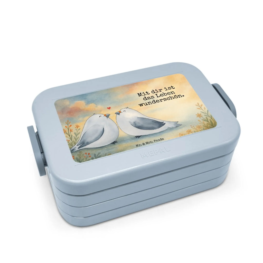 MEPAL Bentobox Turteltauben Liebe Design Brotdose, Bentobox, Lunchbox, Liebe, Partner, Freund, Freundin, Ehemann, Ehefrau, Heiraten, Verlobung, Heiratsantrag, Liebesgeschenk, Jahrestag, Hocheitstag, Verheiratet, Verliebt, Liebesbeweis, Hochzeitstag, Tauben, Turteltauben, Geschenk Freundin, Geschenk Hochzeit, Geschenk Freund, Turteltäubchen, Verlobt