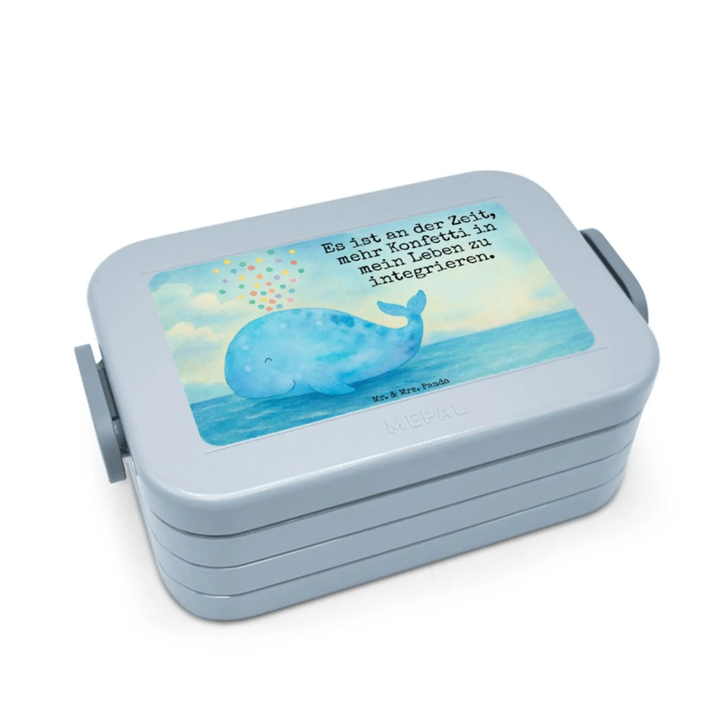 MEPAL Bentobox Wal Konfetti Design Lunchbox, Bentobox, Brotdose, Meerestiere, Meer, Urlaub, Wale, Lebensabschnitt, Diät, Wal, Neustart, Neuanfang, Motivation, Trennung, Abnehmen, Konfetti, Geburtstag