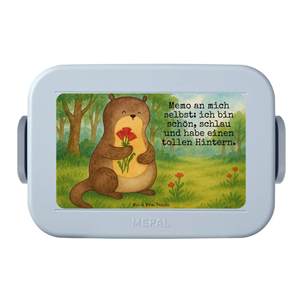 MEPAL Bentobox Otter Blumenstrauß Design Bentobox, Lunchbox, Brotdose, Otter, Fischotter, Seeotter, Otter Seeotter See Otter