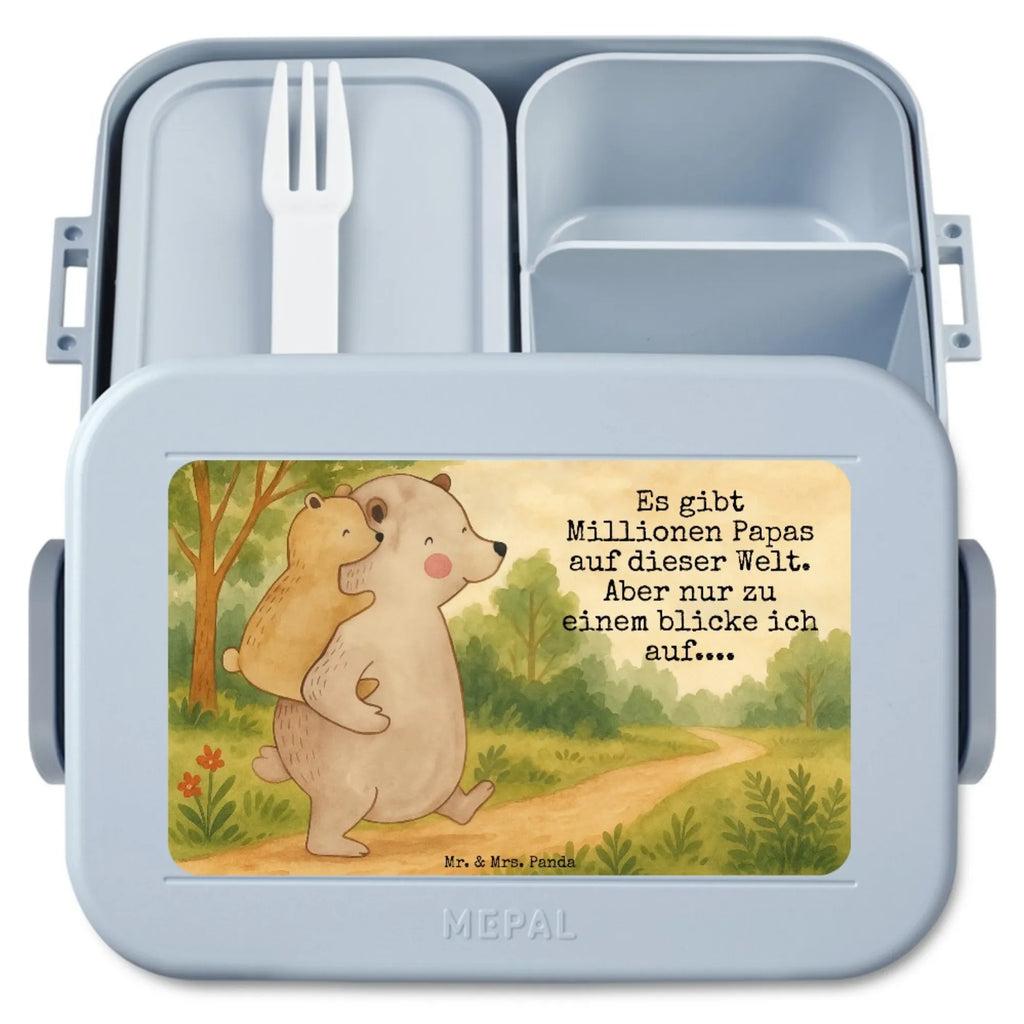 MEPAL Bentobox Papa Bär Design Lunchbox, Brotdose, Bentobox, Familie, Vatertag, Muttertag, Bruder, Schwester, Mama, Papa, Oma, Opa, Onkel, Papi, Geburtstag, Vati, Vater, Geschenk