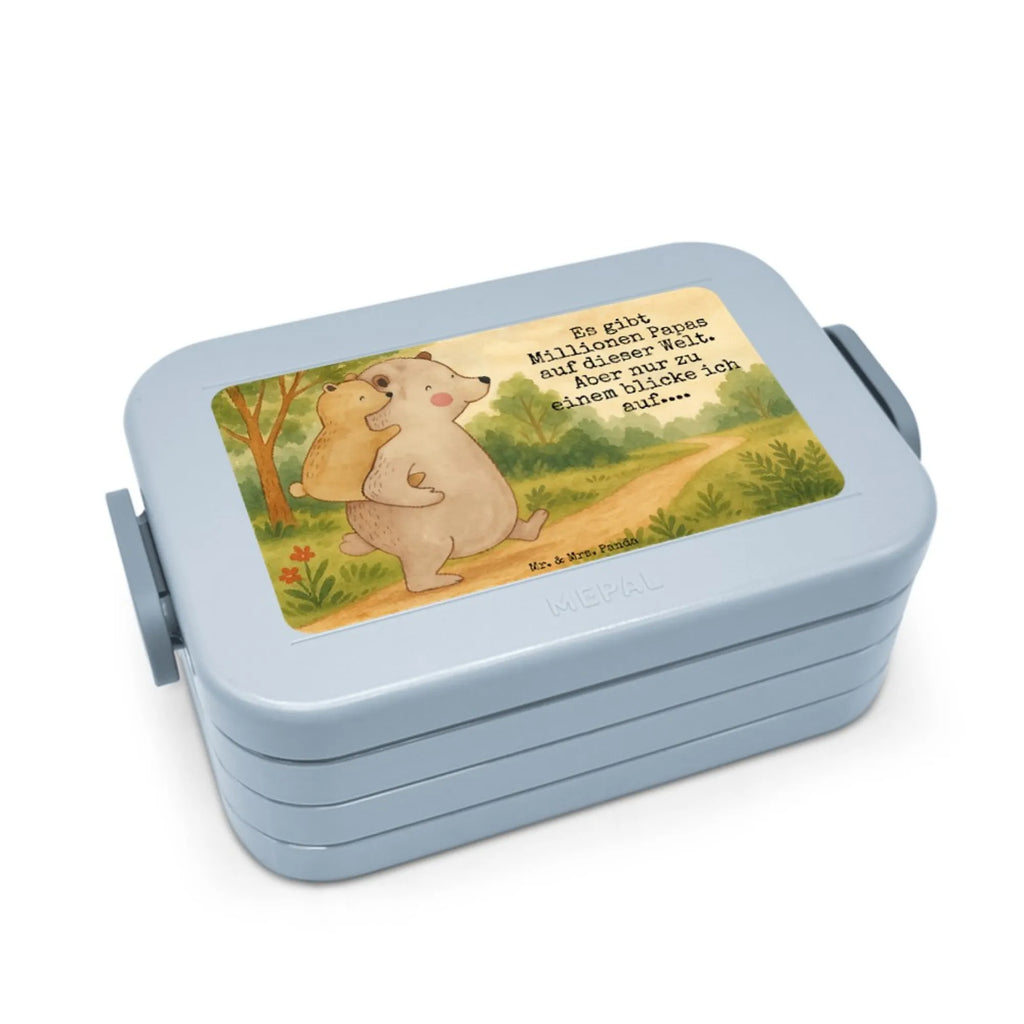 MEPAL Bentobox Papa Bär Design Lunchbox, Brotdose, Bentobox, Familie, Vatertag, Muttertag, Bruder, Schwester, Mama, Papa, Oma, Opa, Onkel, Papi, Geburtstag, Vati, Vater, Geschenk