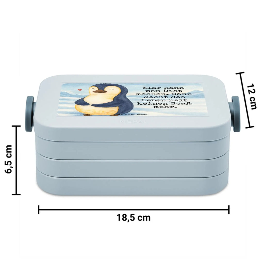 MEPAL Bentobox Pinguin Diät Design Lunchbox, Brotdose, Bentobox, Pinguin, Diät, Abnehmen, Körperliebe, Abspecken, Selbstrespekt, Motivation, Selbstliebe, Gewicht, Pinguine