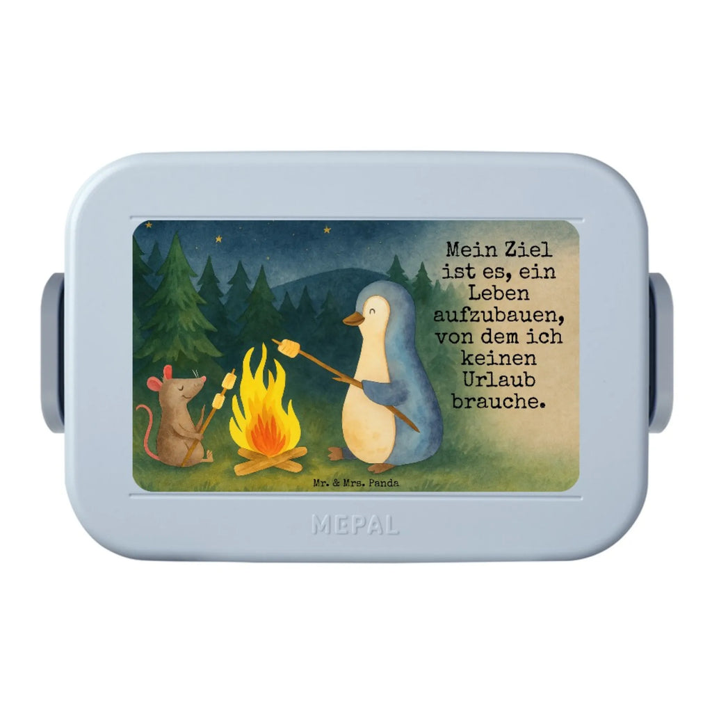 MEPAL Bentobox Pinguin Lagerfeuer Design Brotdose, Bentobox, Lunchbox, Pinguin, Lagerfeuer, Motivation, Leben, Maus, Lebensspruch, Büroalltag, Marshmallows, grillen, Neustart, Büro, Pinguine, Feuer, Liebe, Job, Arbeit, Lebensmotivation