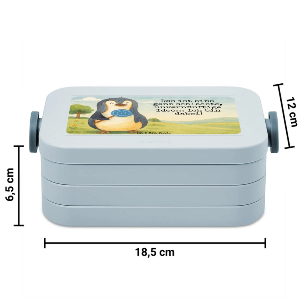 MEPAL Bentobox Pinguin Lolli Design Brotdose, Lunchbox, Bentobox, Pinguin, Lolli, Rebell, Süßigkeiten, Blödsinn, Ganove, Gauner, Rabauke, Spruch, Pinguine