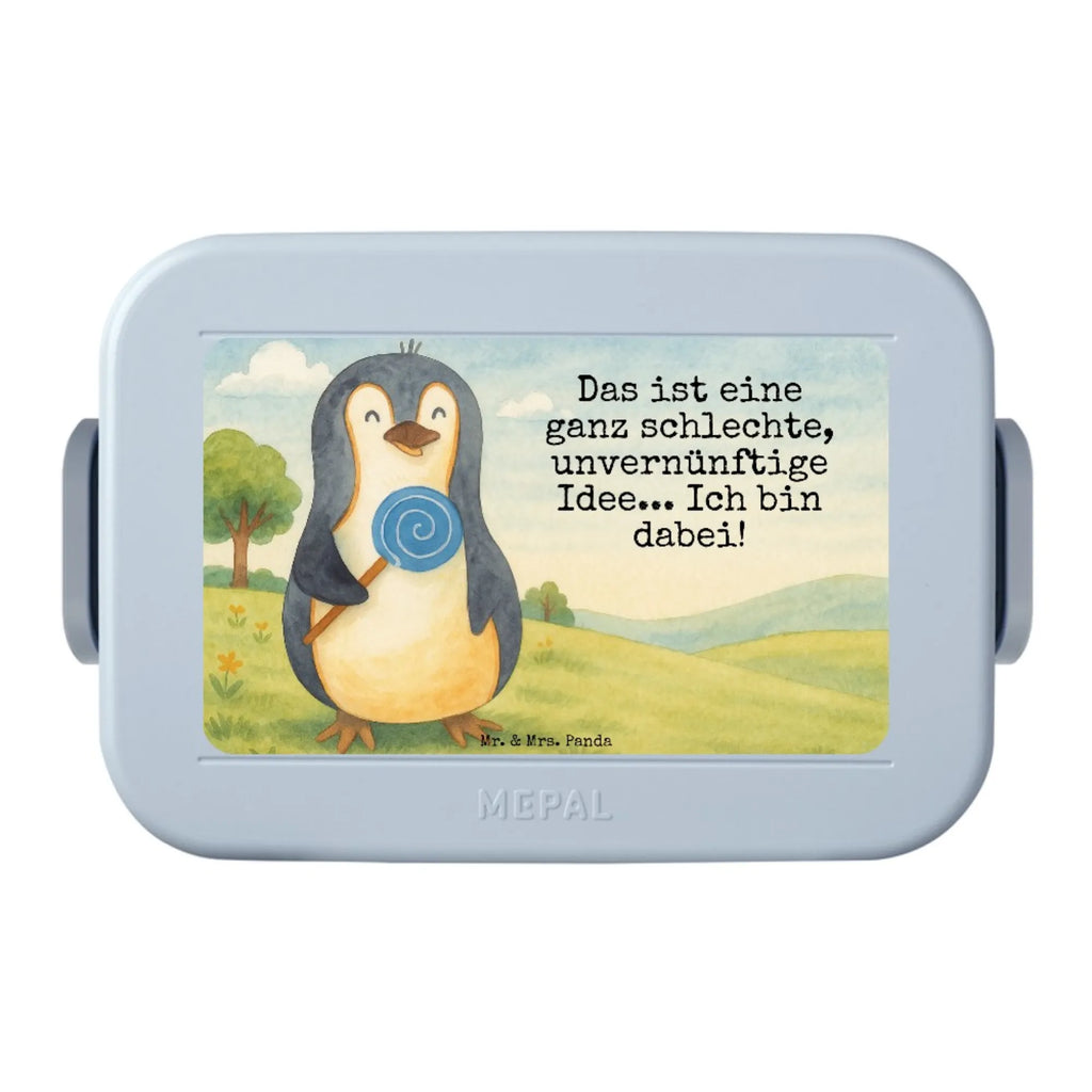MEPAL Bentobox Pinguin Lolli Design Brotdose, Lunchbox, Bentobox, Pinguin, Lolli, Rebell, Süßigkeiten, Blödsinn, Ganove, Gauner, Rabauke, Spruch, Pinguine