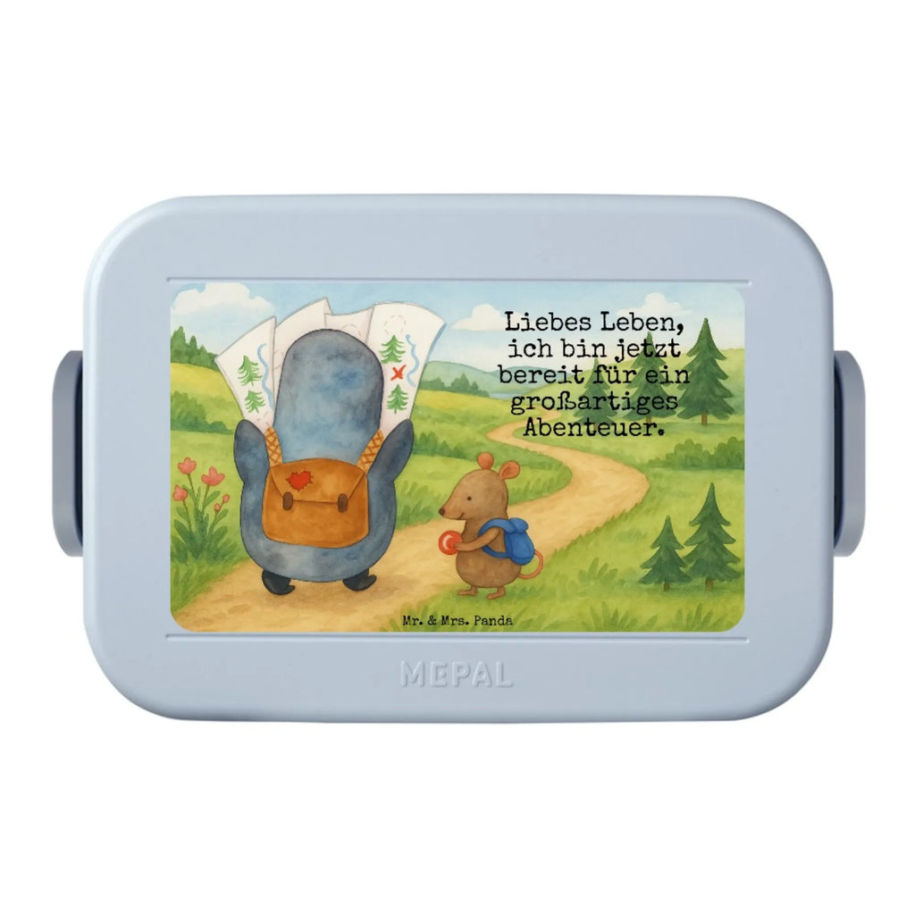 MEPAL Bentobox Pinguin & Maus Wanderer Design Bentobox, Lunchbox, Brotdose, Pinguin, Abenteuer, wandern, Pinguine, Abenteurer, Roadtrip, Wanderlust, Ausflug