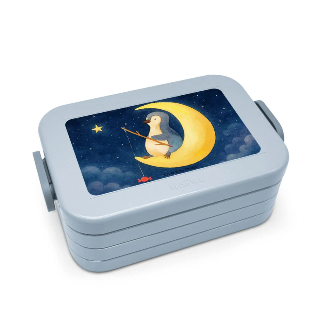 MEPAL Bentobox Pinguin Mond Design Bentobox, Lunchbox, Brotdose, Pinguin, Schlafstörungen, Nachtruhe, Pinguine, schlafen, Schlafzimmer, Spruch, Einschlafen, Gästezimmer