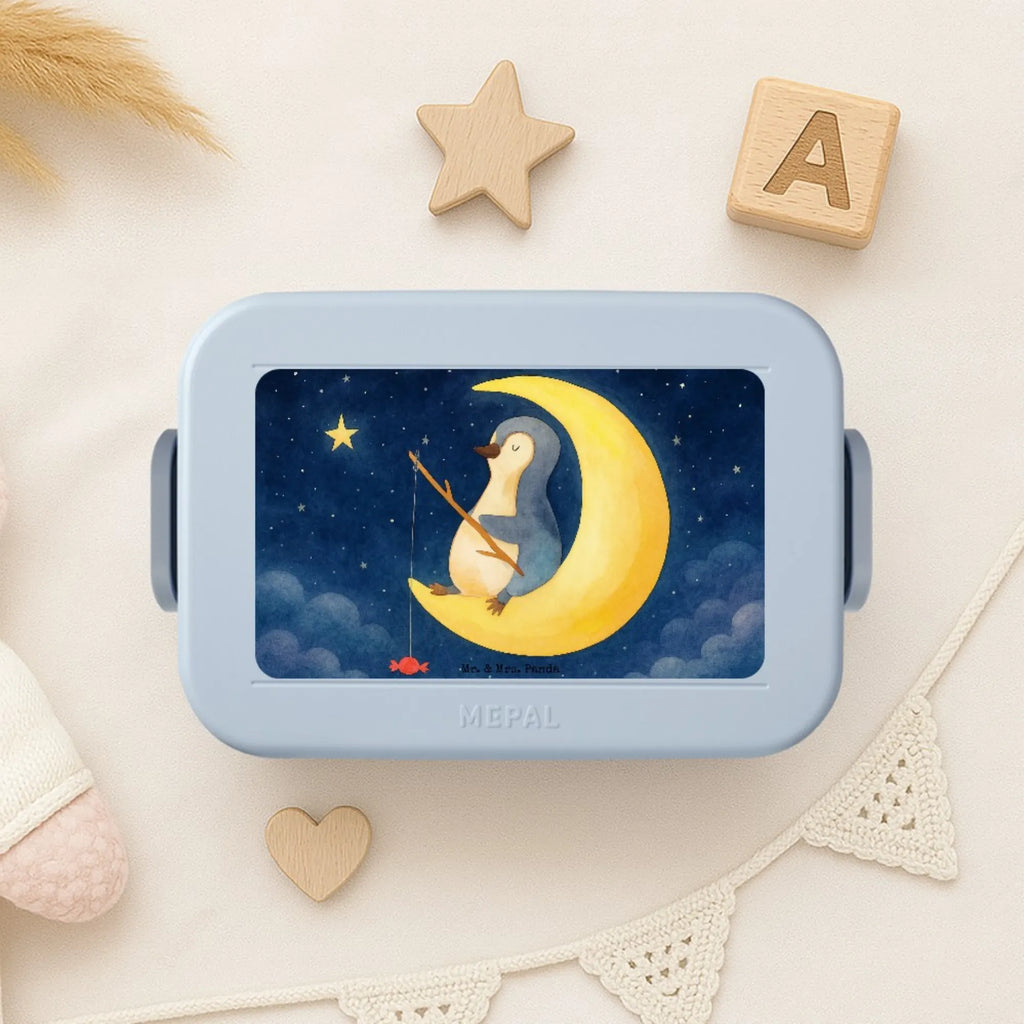 MEPAL Bentobox Pinguin Mond Design Bentobox, Lunchbox, Brotdose, Pinguin, Schlafstörungen, Nachtruhe, Pinguine, schlafen, Schlafzimmer, Spruch, Einschlafen, Gästezimmer