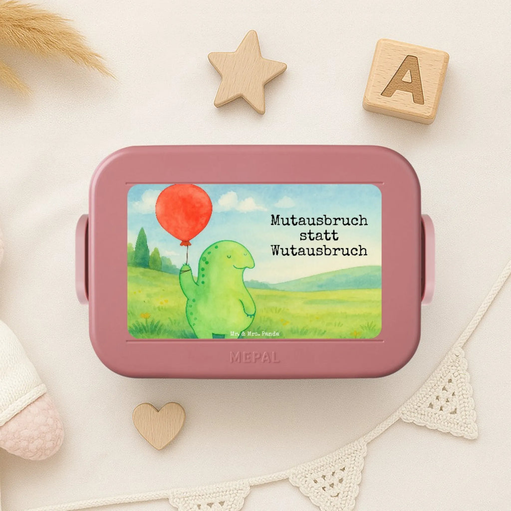 MEPAL Bentobox Schildkröte Luftballon Design Brotdose, Bentobox, Lunchbox, Schildkröte, Motivation, Mutausbruch, Motivationsspruch, Schildkröten