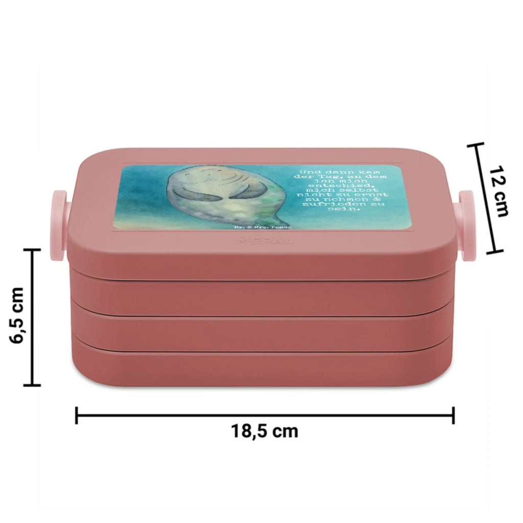 MEPAL Bentobox Seekuh Happy Design Lunchbox, Brotdose, Bentobox, Meerestiere, Meer, Urlaub, Zufrieden, Neuanfang, Achtsamkeit, Neustart, Liebeskummer, Respekt, Seekuh, Freundin, Seekühe, Selbstliebe