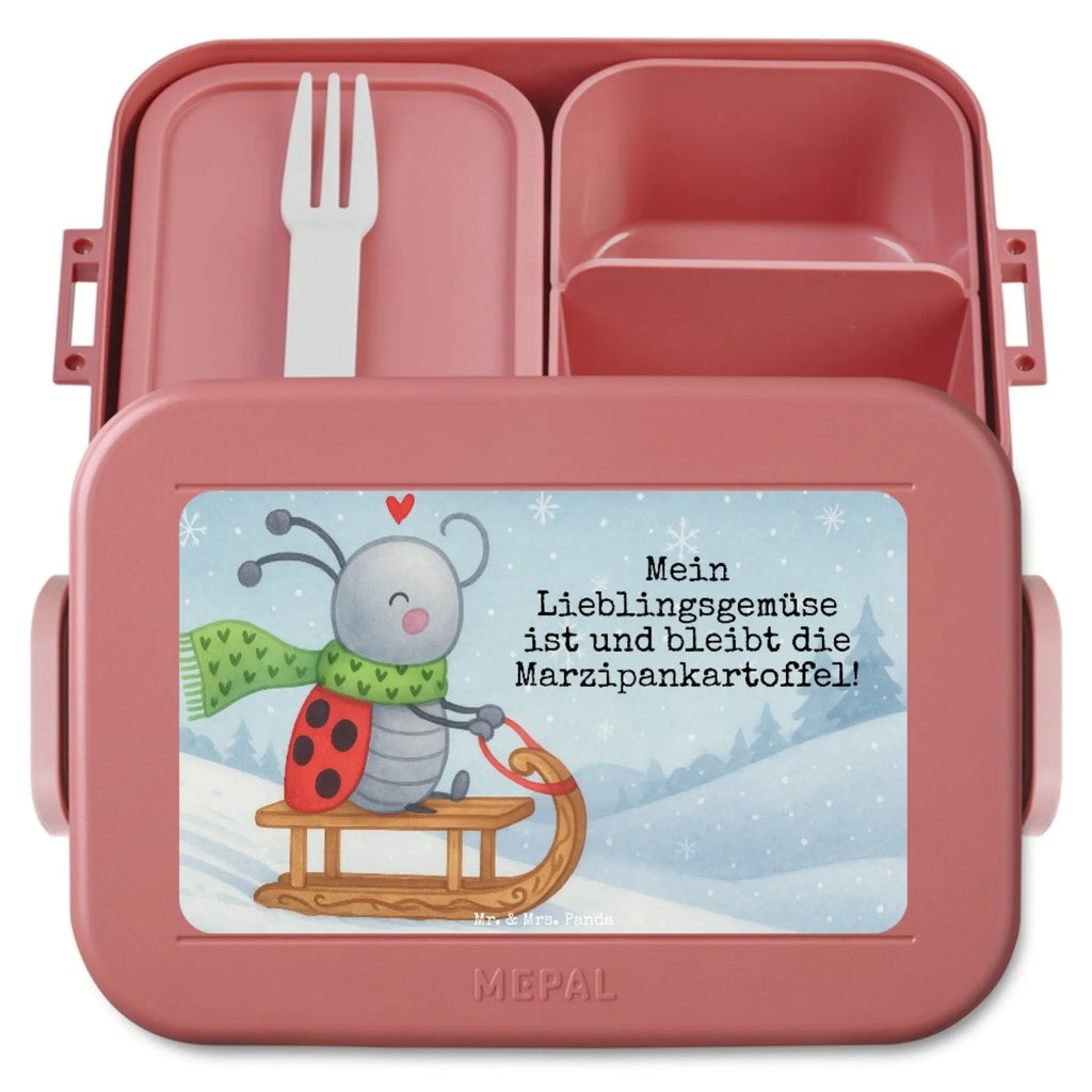 MEPAL Bentobox Smörle Rodeln Design Brotdose, Bentobox, Lunchbox, Winter, Weihnachten, Weihnachtsdeko, Nikolaus, Advent, Heiligabend, Wintermotiv, Smörle, Marzipan, Schlittenfahren